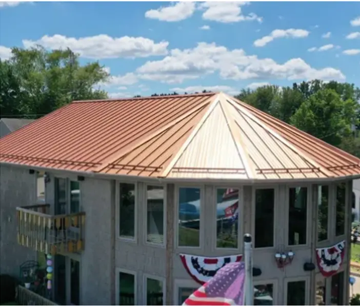 Tarping and dry-in on a Bellwood commercial roof